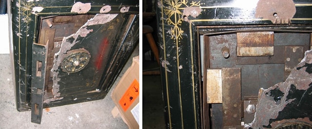 Сейф, выдержавший атаку медвежатников.