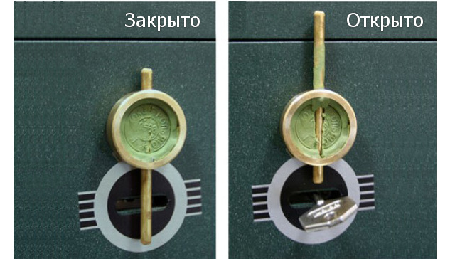 Опечатывающее устройство штокового типа