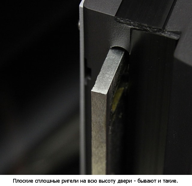 Плоский сплошной ригель сейфа Carena Fichet-Bauche.