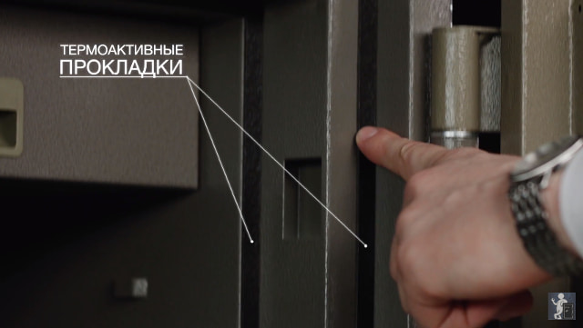 Расстояние от основания сейфа до нижнего края двери - 2,5 см.