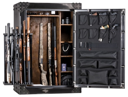 Сейф Ironworks AIW6042-SO EL — с выдвинутым лафетом.