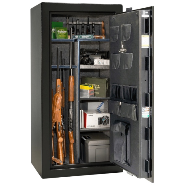 Сейф Liberty Colonial 23BKT-CH - открытый, внутреннее устройство.