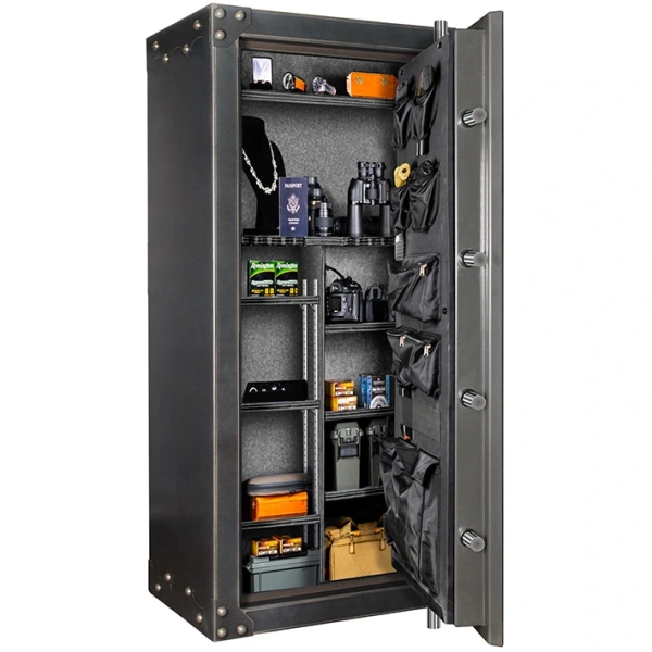 Сейф KSB5928EX UN EL Kodiak — открытый, интерьер. Сейф KSB5928EX UN EL Kodiak — открытый, интерьер.