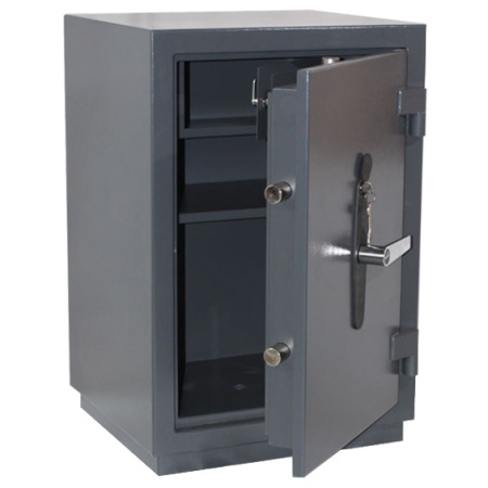 Сейф Контур ПК-20Т — открытый, внутреннее устройство.