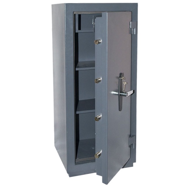 Сейф Контур ТК-40Т — открытый, внутреннее устройство.