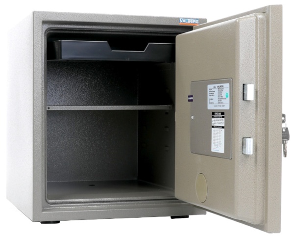 Сейф Valberg FRS-51 KL — открытый. Полка и выдвижной лоток. Сейф Valberg FRS-51 KL — открытый. Полка и выдвижной лоток.