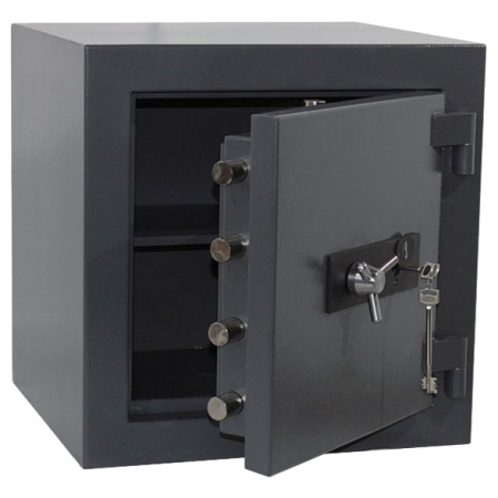 Взломостойкий сейф Контур ТК-05 — открытый, внутреннее устройство.