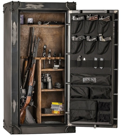Сейф Rhino Ironworks CIWD6030 EL — открытый, с ружьями.