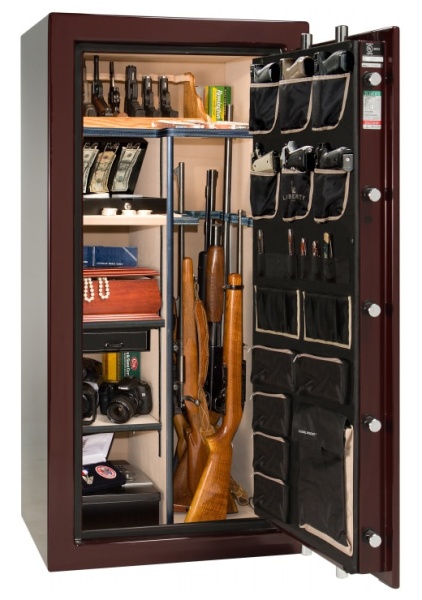 Сейф Liberty Lincoln 25BUG-BR MT — открытый, с ложементами под ружья.