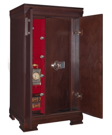 Safewood 112 EL DS31 2DR Flock — с открытой сейфовой дверью.