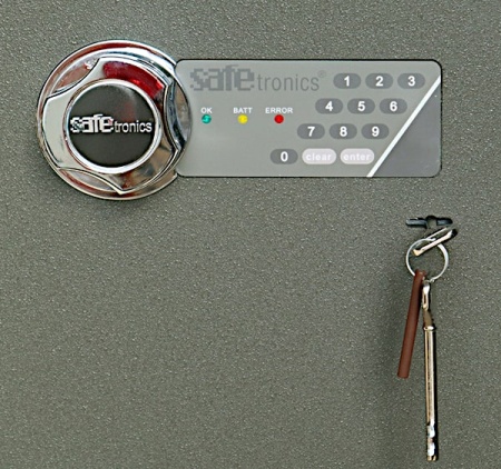 Сейф SAFEtronics NTR-24MEs (кодовая панель, ключ, рукоятка)
