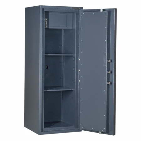 Сейф Меткон СМ-120Э (ригельная система, внутреннее устройство)