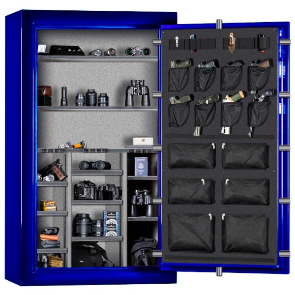 Сейф Rhino CD7242X BEL BLG CH — открытый, внутреннее устройство.