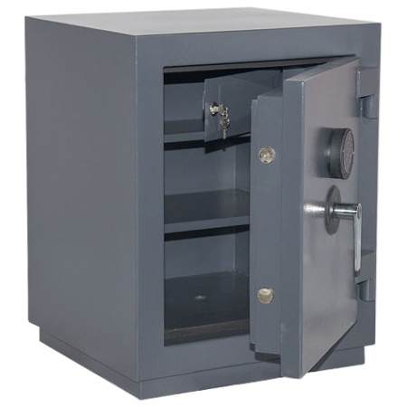 Сейф Контур ПК-10ТЕ — открытый, внутреннее устройство.