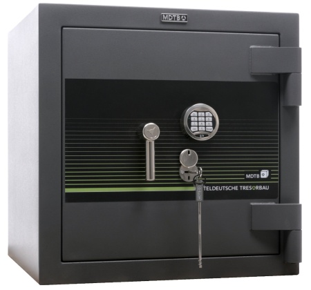 Сейф MDTB Burgas 67 EK — закрытый, вид спереди.