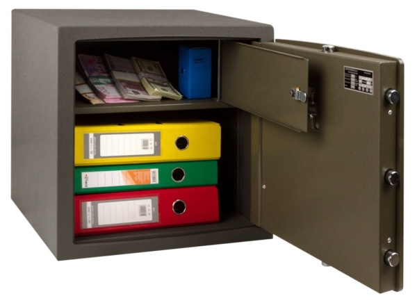 Сейф SAFEtronics NTR-39MEs (внутреннее устройство, с открытым трейзером)