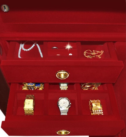 Safewood 112 EL 2DR Flock — вставки в выдвижных лотках.