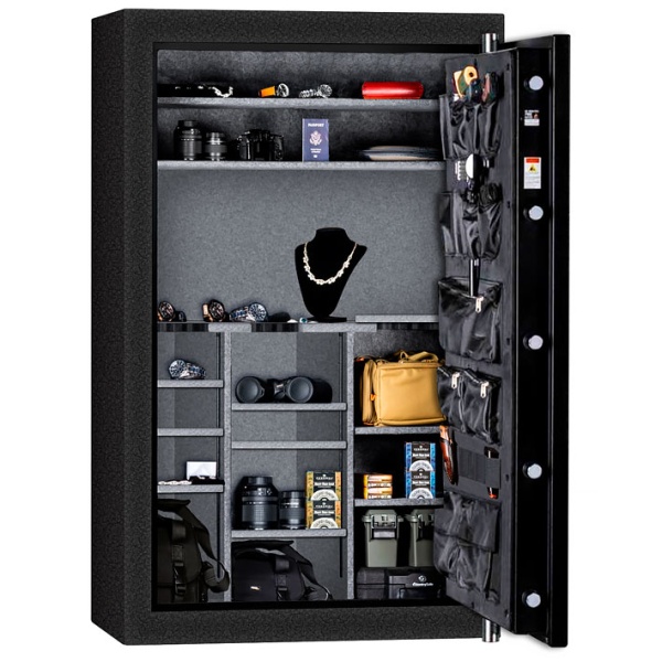 Сейф Rhino K7144EX BT BEL Kodiak — открытый, внутреннее устройство.