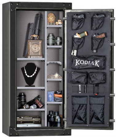 Сейф KSB5928EX-SO EL Kodiak — открытый, интерьер.