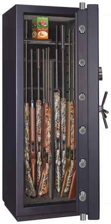 Сейф Elitsafe 3166 BME M Flock Steel (оружейный вариант с ложементами на 28 ружей)