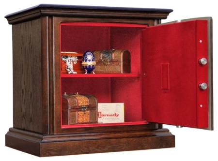 Сейф Safewood 57 KEY Flock (открытый, красный флок)