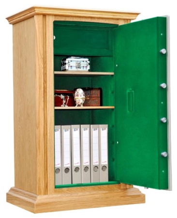 Сейф SafeWood 112 EL Flock (открытый, зеленый флок)