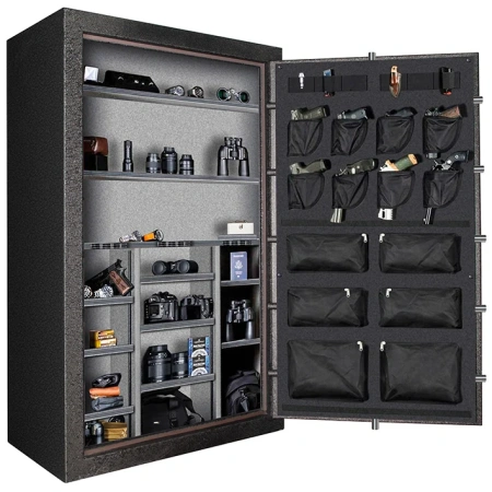 Сейф Rhino CD7242X BEL BKT CH — открытый, внутреннее устройство.