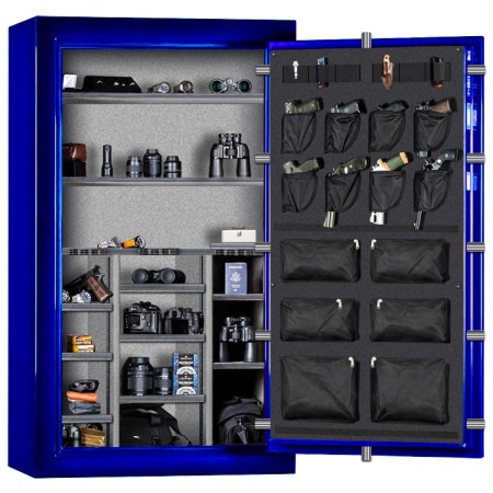 Сейф Rhino CD7242X EL BLG CH — открытый, внутреннее устройство.