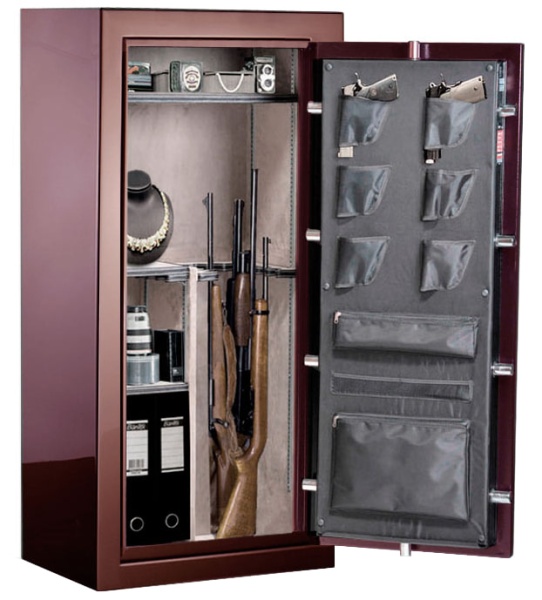 Сейф Cazador DL19 BRG — внутреннее устройство, органайзер.
