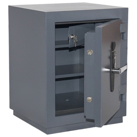 Сейф Контур ПК-10Т — открытый, внутреннее устройство.