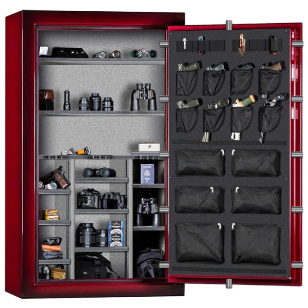 Сейф Rhino CD7242X BEL BUG BC — открытый, внутреннее устройство.