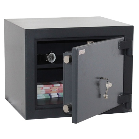 Сейф Контур ПК-53 — открытый, внутреннее устройство.