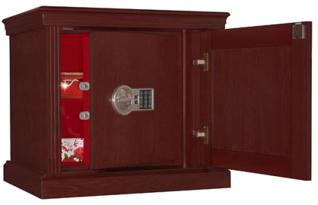Safewood 57 EL DS2 Flock — с открытой мебельной дверцей.