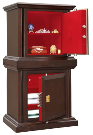 Комплект: сейф, установленный на подставку SafeWood