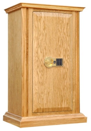 Сейф SafeWood 112 EL (закрытый, светлая облицовка, панель GOLD)