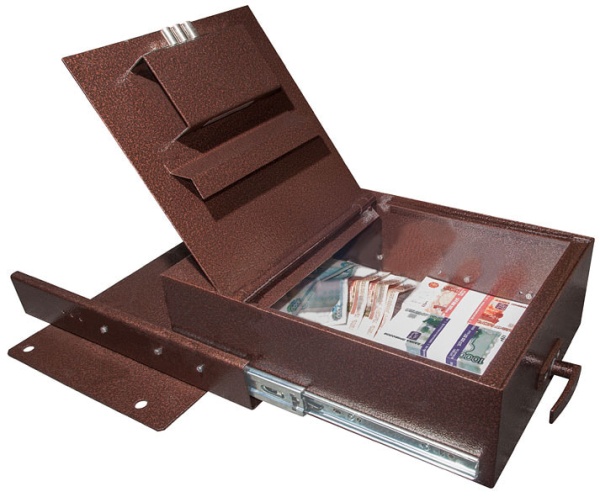 Автомобильный сейф АС Газель — открытый.