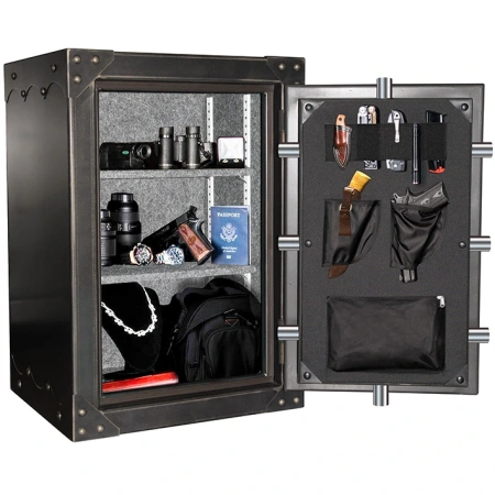 Сейф Rhino Kodiak KSB3020E EL — интерьер, ригельная система.