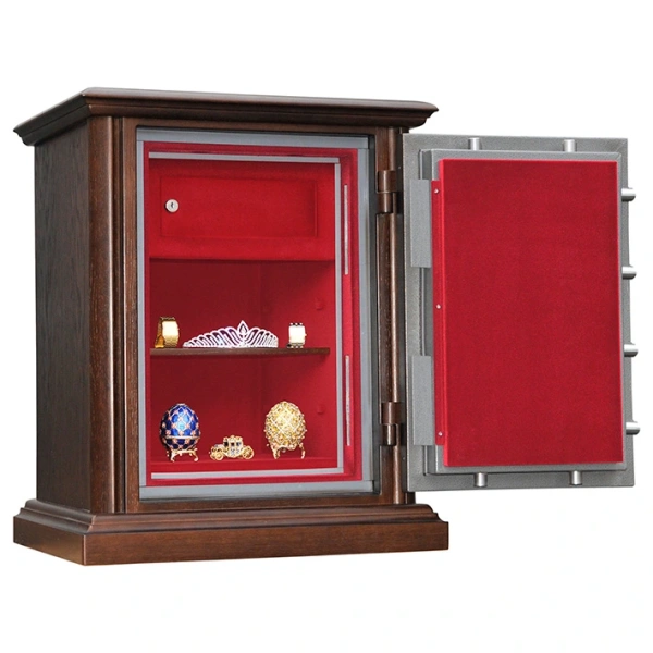 Сейф SafeWood 2978T EL Flock (открытый, красный флок)